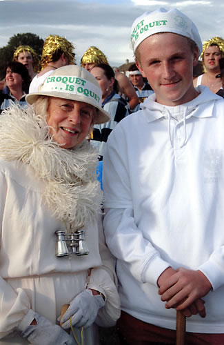  Croquet at Fowey Carnival 2004 